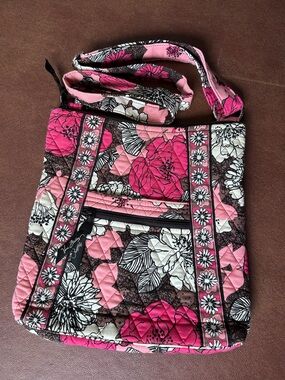 Vera Bradley Mocha Rouge Hipster crossbody bag